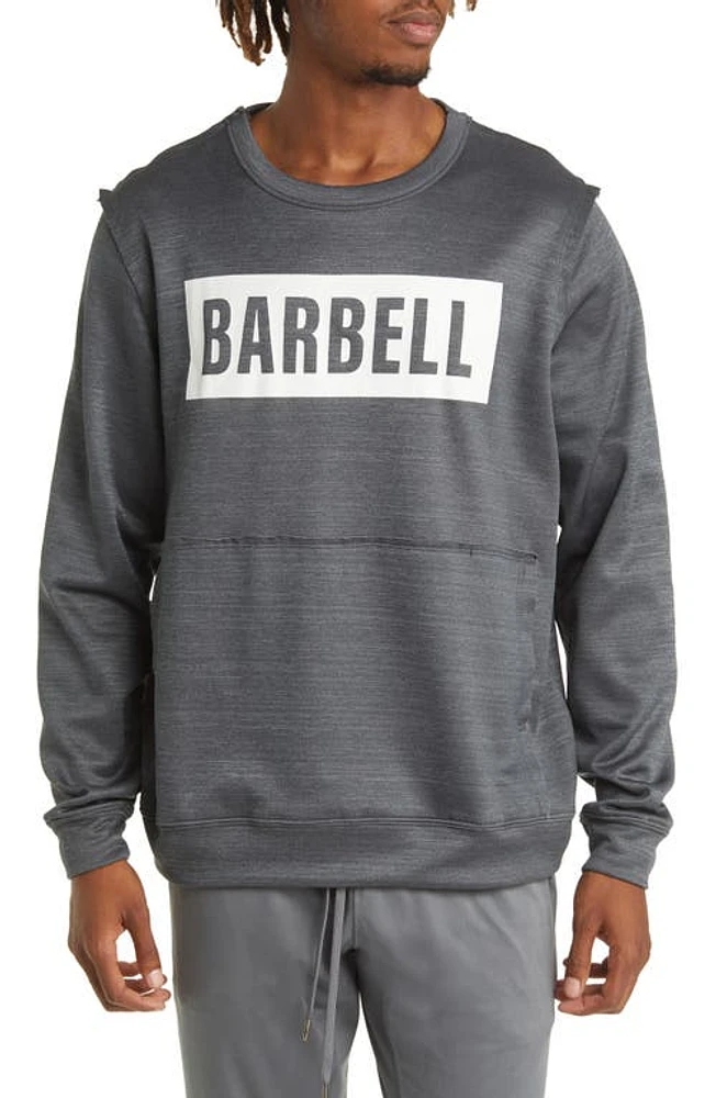 Barbell Apparel Men's Crucial Fleece Crewneck Sweatshirt Gray at Nordstrom,