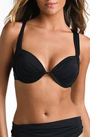 La Blanca Underwire Bikini Top Black at Nordstrom,