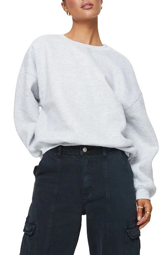 Princess Polly Crewneck Sweatshirt Grey at Nordstrom,