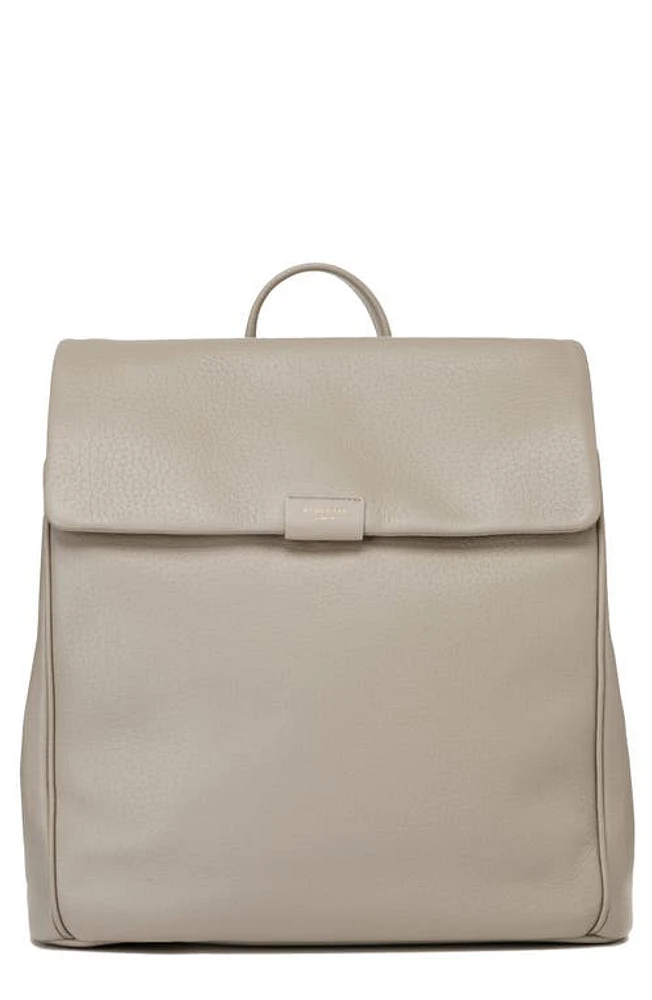 Storksak St. James Convertible Leather Diaper Backpack in Taupe at Nordstrom