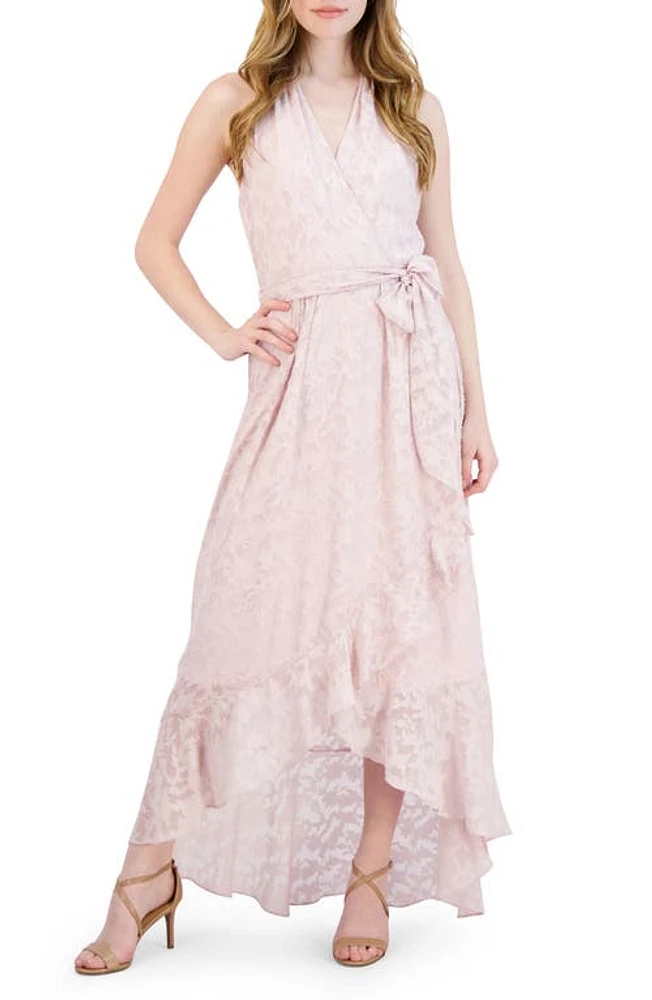 Julia Jordan Lace High-Low Sleeveless Dress Pink at Nordstrom,