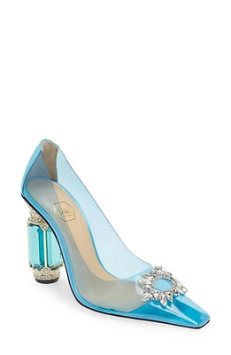 Nalebe Aurum Crystal Embellished Pump Blue at Nordstrom,