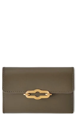 Mulberry Pimlico Leather Compact Wallet in Linen Green at Nordstrom