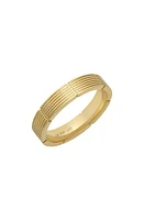 Bony Levy Men's 14K Gold Textured Band Yellow at Nordstrom,