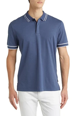 BOSS Parlay Tipped Cotton Polo Open at Nordstrom