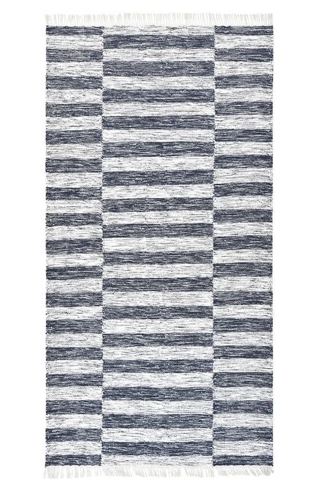 Solo Rugs Louella Handmade Wool Blend Area Rug in Black at Nordstrom