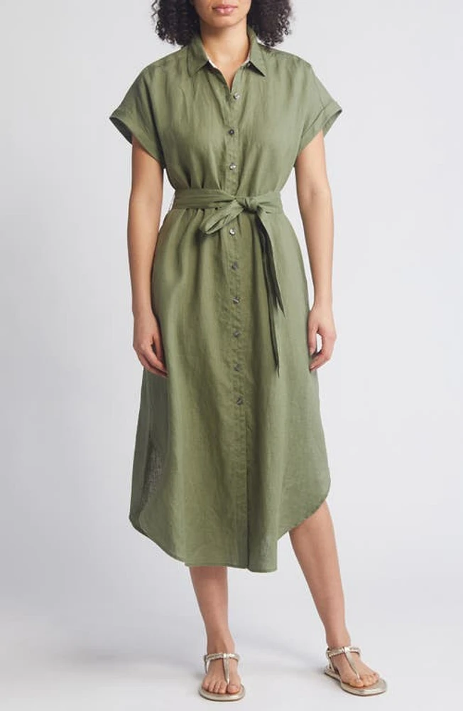 Tommy Bahama Coastalina Linen Midi Shirtdress at Nordstrom,