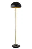 ADESSO LIGHTING Cap Floor Lamp in Black Antique Brass at Nordstrom