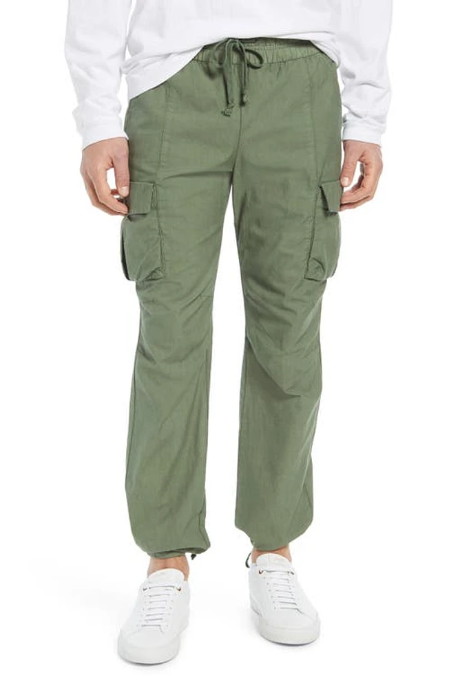 John Elliott Back Sateen Cargo Pants Olive at Nordstrom,