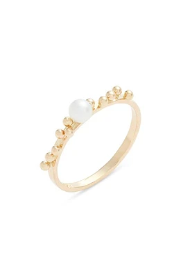 Poppy Finch Scattered Bubble Cultured Pearl Ring Pearl/14K Yellow Gold at Nordstrom,