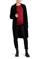 Ripe Maternity Linda Longline Cardigan Black at Nordstrom,