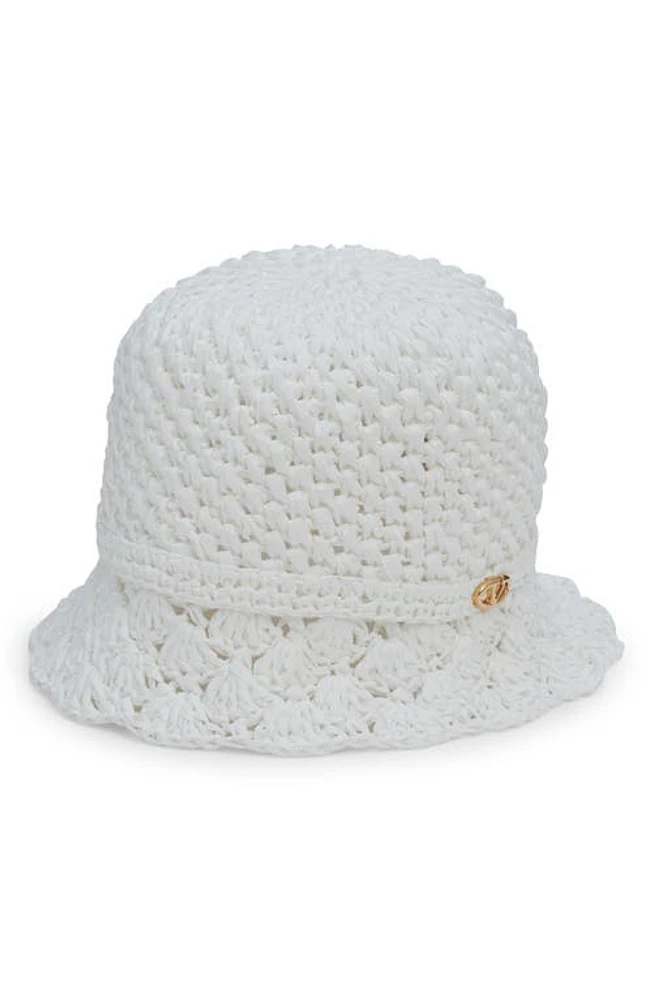 Valentino Garden VLOGO Bucket Hat Bianco/Gold at Nordstrom,