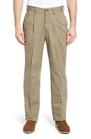 Berle Charleston Khakis Pleated Chino Pants Olive at Nordstrom,