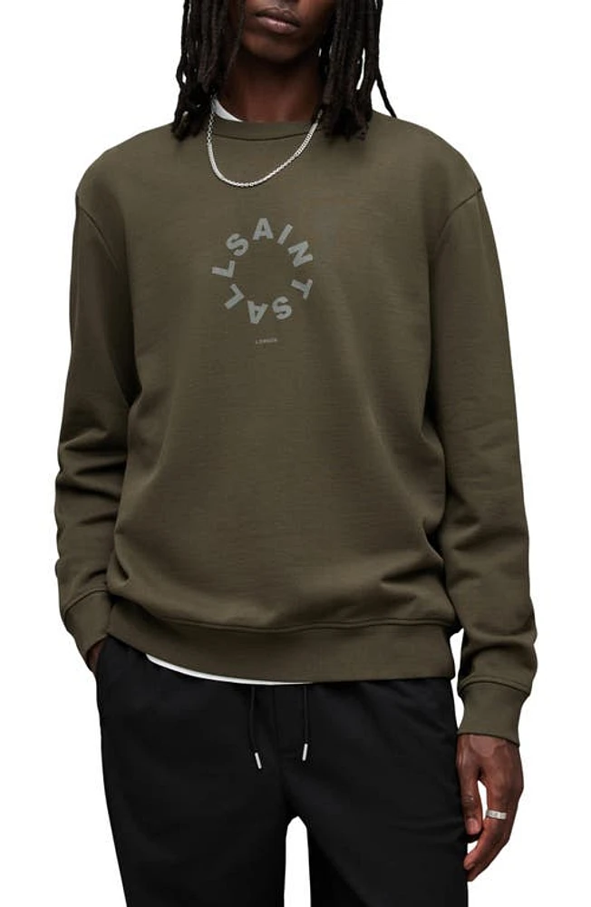 AllSaints Tierra Logotype Graphic Sweatshirt at Nordstrom,