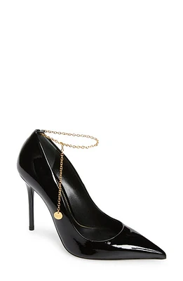 TOM FORD Chain Pointed Toe Pump Black at Nordstrom,