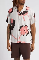 Obey Paper Cuts Floral Camp Shirt Nimbus Cloud Multi at Nordstrom,