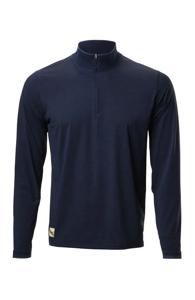 Tracksmith Men's Session Quarter Zip Navy at Nordstrom,