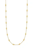 Bony Levy 14K Gold Bead Station Necklace in 14K Yellow Gold at Nordstrom, Size 18