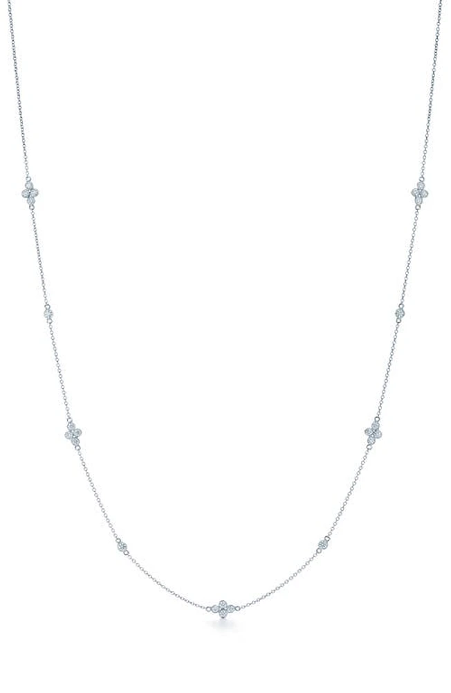 Kwiat Diamond Station String Necklace in White Gold at Nordstrom, Size 18 In