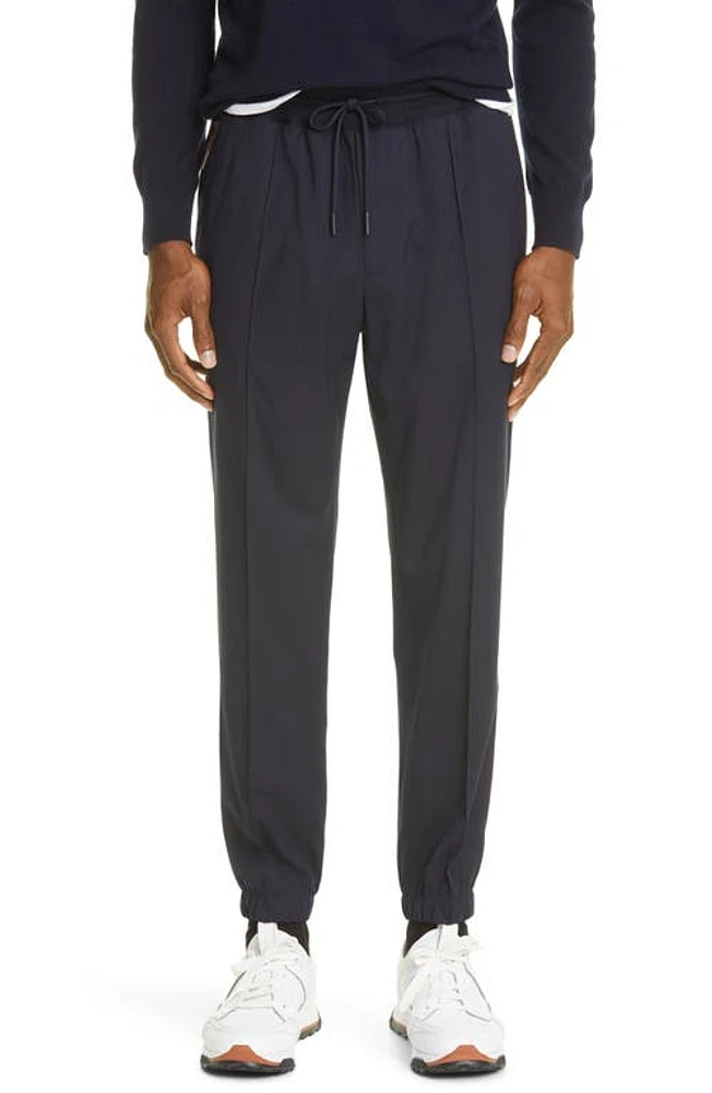 ZEGNA High Performance Packaway Wool Joggers in Navy at Nordstrom, Size 34 Us