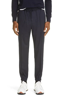 ZEGNA High Performance Packaway Wool Joggers in Navy at Nordstrom, Size 34 Us