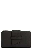 AllSaints Ray Leather Wallet in Black at Nordstrom