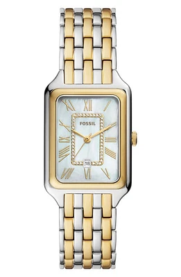 Fossil Raquel Bracelet Watch, 26mm x 32mm in Two Tone at Nordstrom