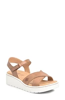 Børn Katrina Ankle Strap Platform Wedge Sandal Tan Leather at Nordstrom,