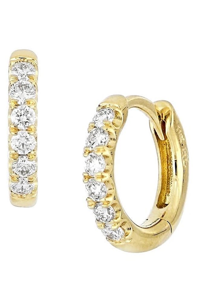 Bony Levy Audrey Diamond Huggie Hoop Earrings in Gold/Diamond at Nordstrom