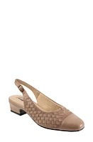 Trotters Dea Woven Slingback Pump Taupe Suede at Nordstrom,