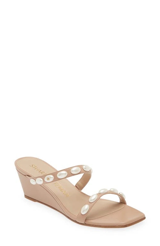 Stuart Weitzman Pearlita 50 Wedge Slide Sandal at