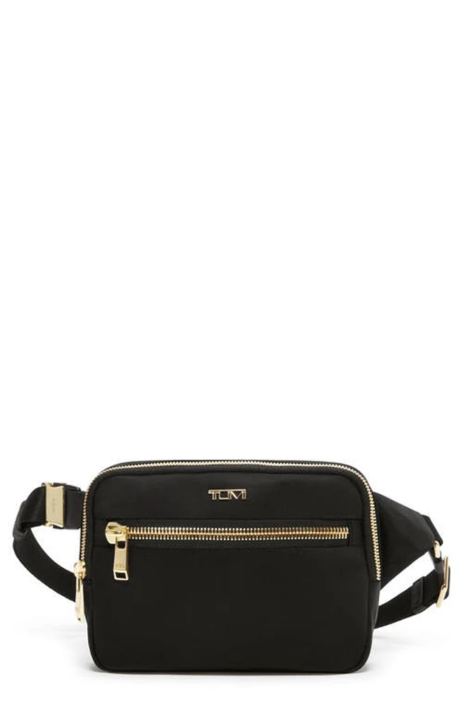 Tumi Voyageur Sedona Nylon Convertible Crossbody Bag in Black/Gold at Nordstrom