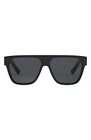 'DiorB23 S3I 57mm Geometric Sunglasses in Shiny Black /Smoke at Nordstrom