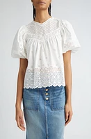 Ulla Johnson Aviana Eyelet Top at Nordstrom,