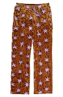 Scotch R'Belle Kids' Star Print Velour Sweatpants in Gold at Nordstrom, Size 14Y