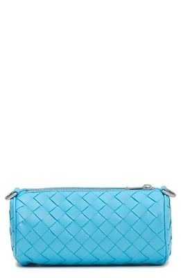 Bottega Veneta Mini Intrecciato Leather Barrel Bag in Dip/Silver at Nordstrom