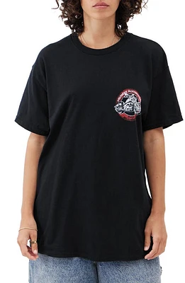 BDG Urban Outfitters Pasadena Moto Cotton Graphic T-Shirt Black at Nordstrom,