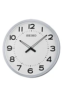 Seiko Ultra Modern Wall Clock in Silver at Nordstrom