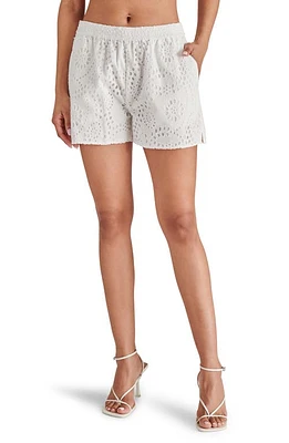 Steve Madden Caral Cotton Eyelet Shorts Cloud at Nordstrom,