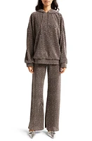 Stine Goya Jesper Metallic Hoodie Holographic Sequin at Nordstrom,