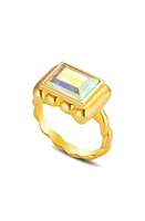 July Child Cocktail Ring in Gold/iridescent Cubic Zirconia at Nordstrom