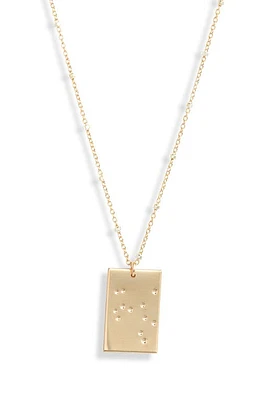 Set & Stones Zodiac Constellation Pendant Necklace in Gold - Sagittarius at Nordstrom, Size 20