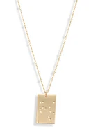 Set & Stones Zodiac Constellation Pendant Necklace in Gold - Sagittarius at Nordstrom, Size 20