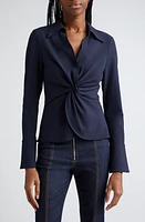 Cinq à Sept Mckenna Knot Waist Shirt at Nordstrom,