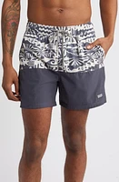 SAXX Oh Buoy 2-in-1 Volley Hybrid Swim Trunks West Coast/India Ink at Nordstrom,