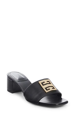 Givenchy 4G Block Heel Slide Sandal Black at Nordstrom,