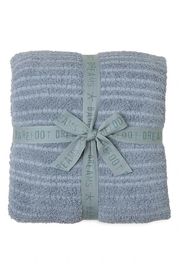 barefoot dreams CozyChic Grid Throw Blanket in Moonbeam-Moonwater at Nordstrom