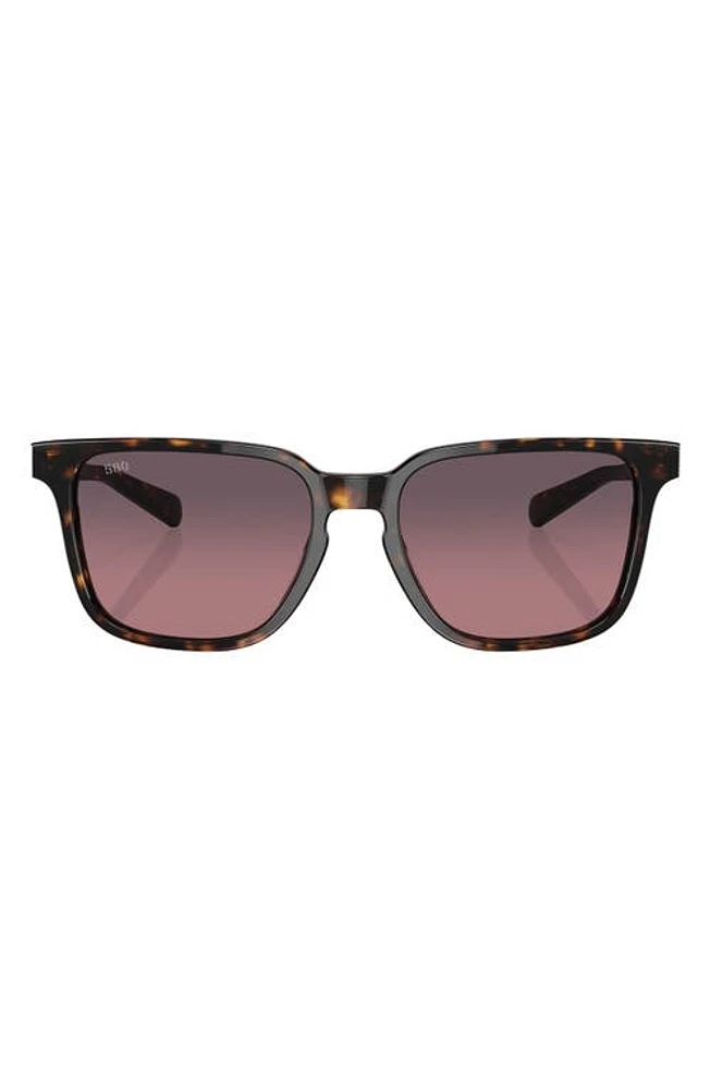 Costa Del Mar Kailano 53mm Gradient Polarized Square Sunglasses in Tortoise at Nordstrom