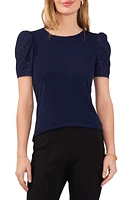 Chaus Eyelet Sleeve Knit Top at Nordstrom,