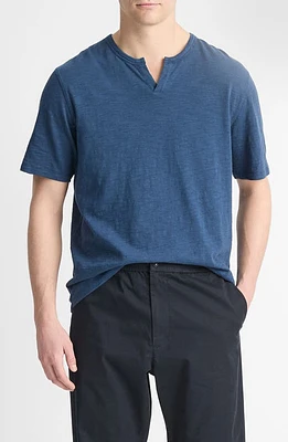 Vince Slub Split Neck T-Shirt at Nordstrom,